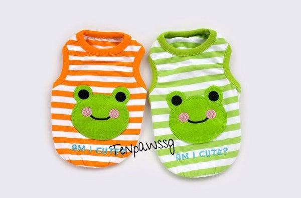 Froggy Singlet (Green & Orange)