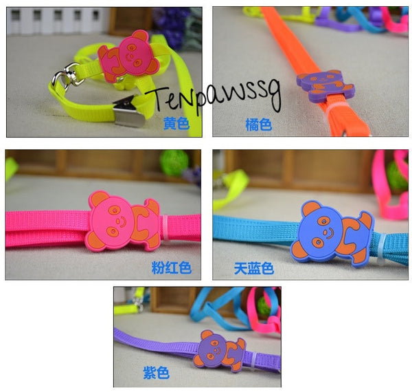 Candy Color Neon Harness and Leash