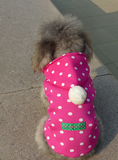 Hot Pink Polka Dottie Hoodie