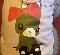 Baby Pink Deer Deer Hoodie Top