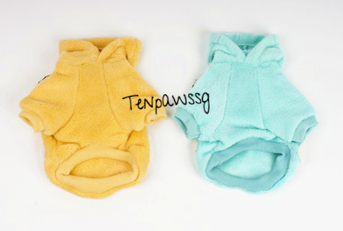 Fluffy Little Dream Bears Hoodie (Available in Pastel Blue or Pastel Yellow)