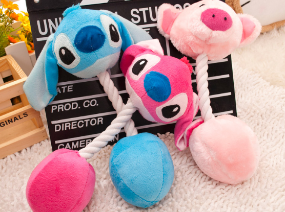 Stitch & Piggy Chew Toys