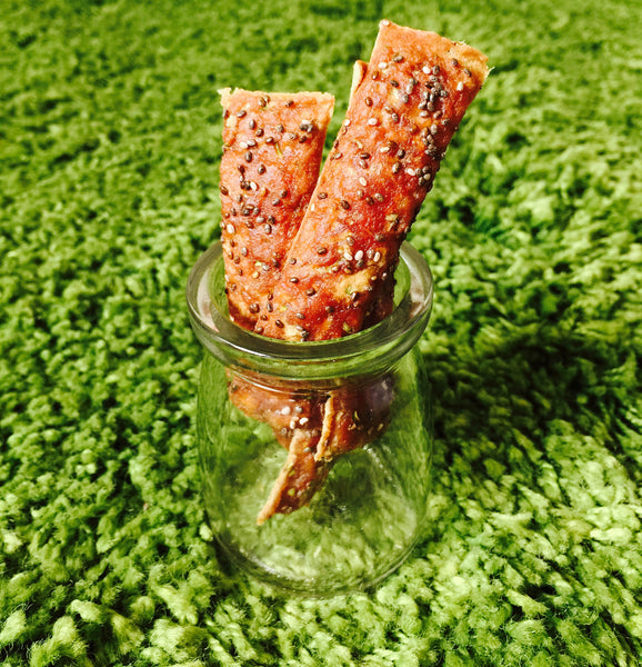 Free Range Pork Strips with Organic Chia Seeds