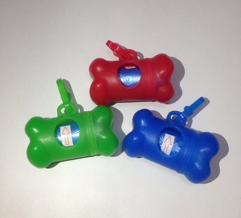 Translucent Bone Shaped Poo Bag Dispenser with Poo bag