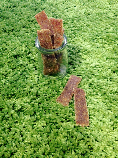 Free Range Pork Strips with Broccoli and Organic Flaxseed meal